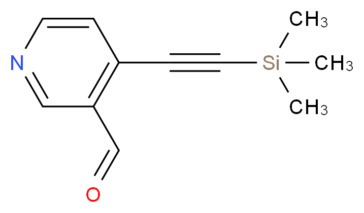 4-[2-(trimethylsilyl)ethynyl]pyridine-3-carbaldehyde_分子结构_CAS_222167-81-9