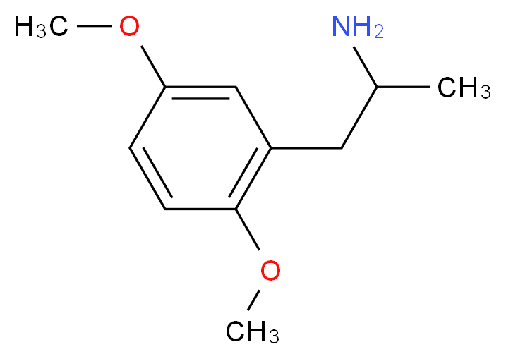 1-(2,5-dimethoxyphenyl)propan-2-amine_分子结构_CAS_2801-68-5