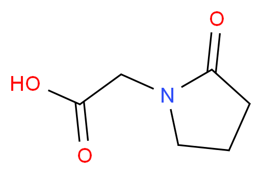2-(2-oxopyrrolidin-1-yl)acetic acid_分子结构_CAS_)