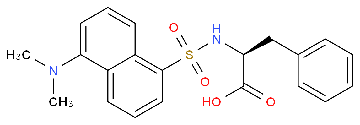Dansyl-L-phenylalanine_分子结构_CAS_1104-36-5)