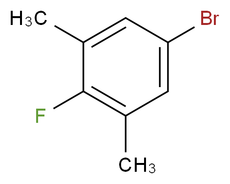 5-bromo-2-fluoro-1,3-dimethylbenzene_分子结构_CAS_99725-44-7