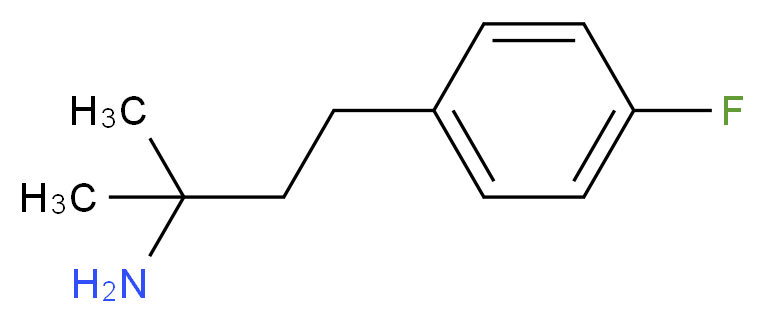 4-(4-fluorophenyl)-2-methylbutan-2-amine_分子结构_CAS_63416-84-2