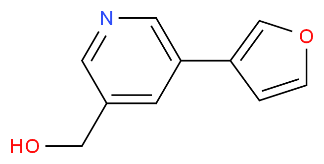 [5-(furan-3-yl)pyridin-3-yl]methanol_分子结构_CAS_1346687-20-4