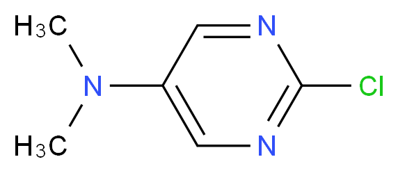 2-chloro-N,N-dimethylpyrimidin-5-amine_分子结构_CAS_62802-43-1