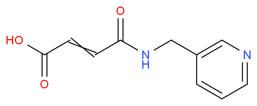 3-[(pyridin-3-ylmethyl)carbamoyl]prop-2-enoic acid_分子结构_CAS_)