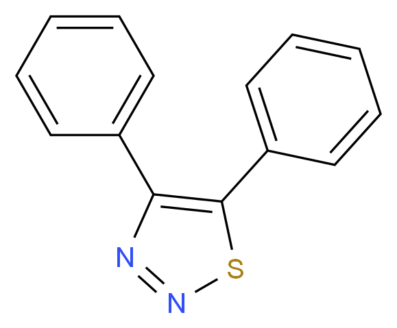 4,5-Diphenyl-1,2,3-thiadiazole_分子结构_CAS_5393-99-7)
