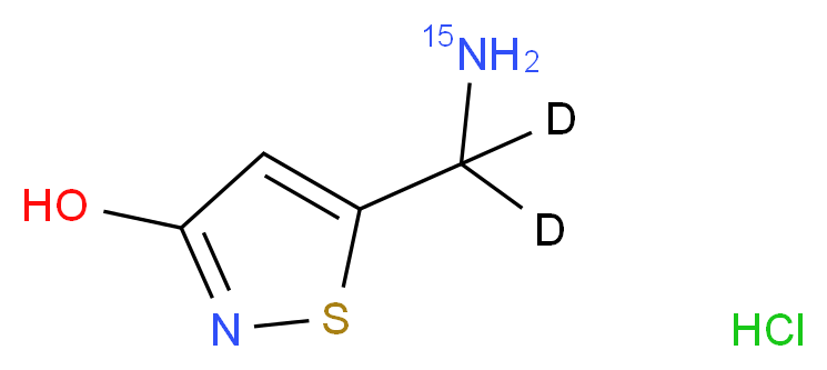 Thiomuscimol-15N,d2 Hydrochloride_分子结构_CAS_1346603-53-9)