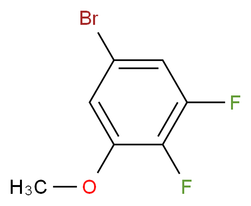 5-bromo-1,2-difluoro-3-methoxybenzene_分子结构_CAS_261762-35-0