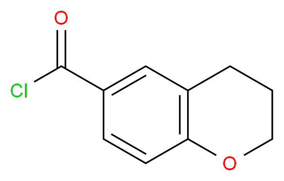 3,4-dihydro-2H-1-benzopyran-6-carbonyl chloride_分子结构_CAS_55746-03-7