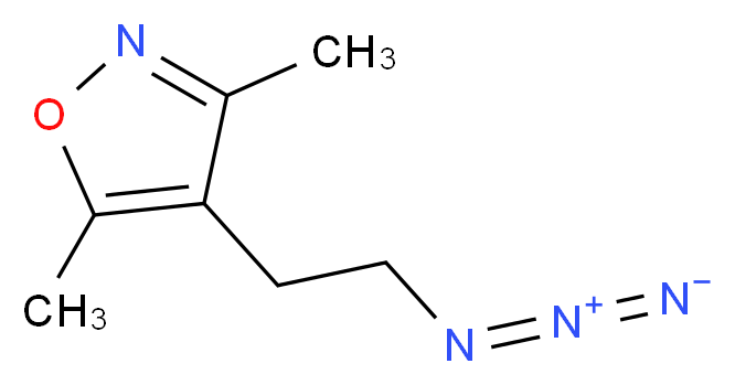 4-(2-Azidoethyl)-3,5-dimethylisoxazole_分子结构_CAS_)