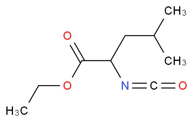 ethyl 2-isocyanato-4-methylpentanoate_分子结构_CAS_64505-10-8