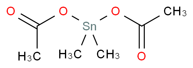 (acetyloxy)dimethylstannyl acetate_分子结构_CAS_13293-57-7