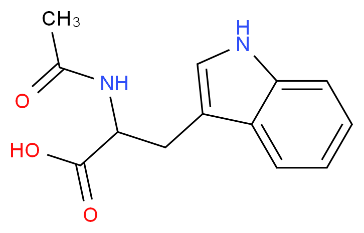 N-乙酰-DL-色氨酸_分子结构_CAS_87-32-1)