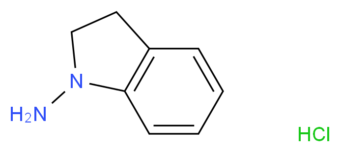 Indolin-1-amine hydrochloride_分子结构_CAS_)