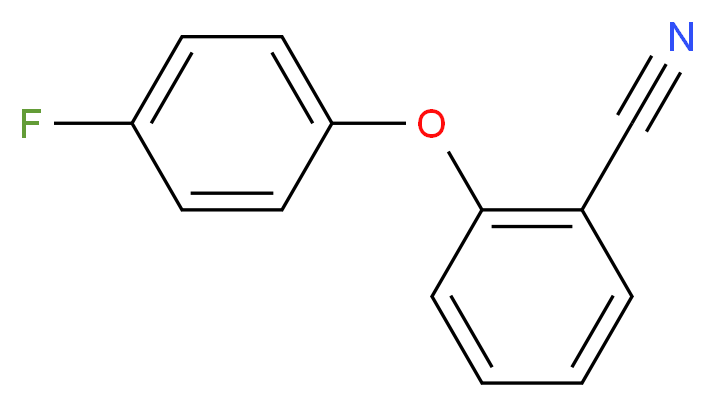 2-(4-Fluoro-phenoxy)-benzonitrile_分子结构_CAS_)