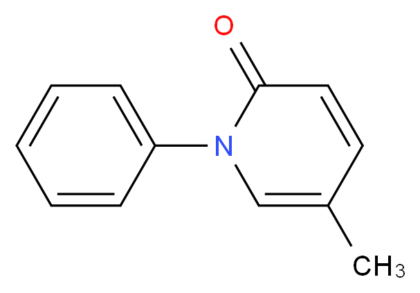 5-Methyl-1-phenylpyridin-2(1H)-one_分子结构_CAS_53179-13-8)