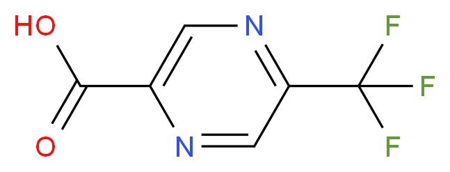 5-(trifluoromethyl)pyrazine-2-carboxylic acid_分子结构_CAS_1060814-50-7)