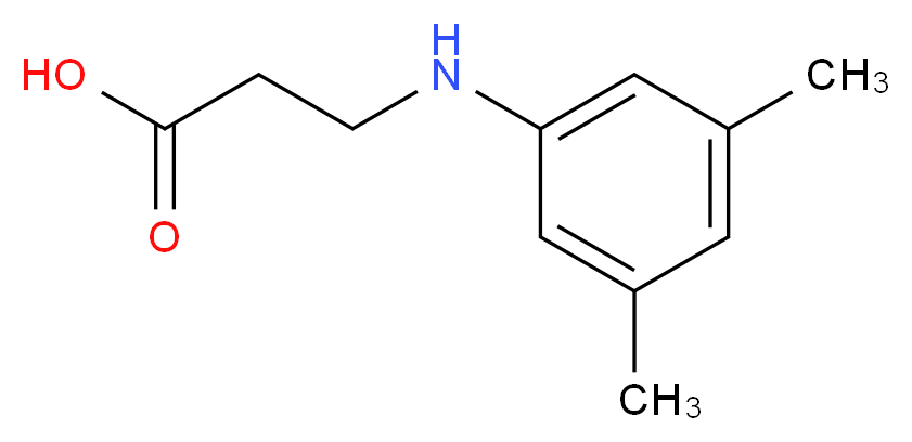 3-(3,5-Dimethyl-phenylamino)-propionic acid_分子结构_CAS_36053-83-5)