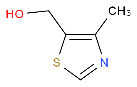 (4-methyl-1,3-thiazol-5-yl)methanol_分子结构_CAS_1977-06-6