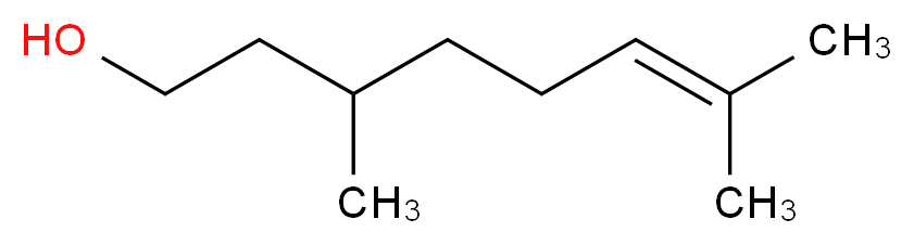 3,7-dimethyloct-6-en-1-ol_分子结构_CAS_)