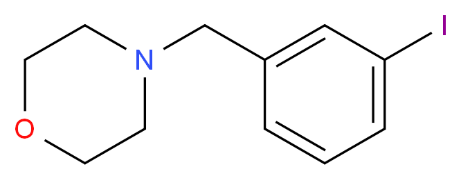 4-[(3-iodophenyl)methyl]morpholine_分子结构_CAS_731812-03-6