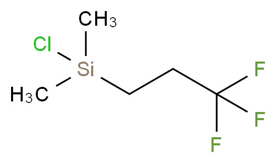 (3,3,3-Trifluoropropyl)chlorodimethylsilane 97%_分子结构_CAS_1481-41-0)