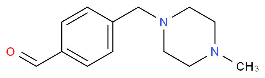4-[(4-methylpiperazin-1-yl)methyl]benzaldehyde_分子结构_CAS_439691-80-2
