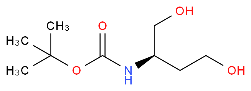 (R)-(+)-2-(Boc-Amino)-1,4-butanediol_分子结构_CAS_397246-14-9)
