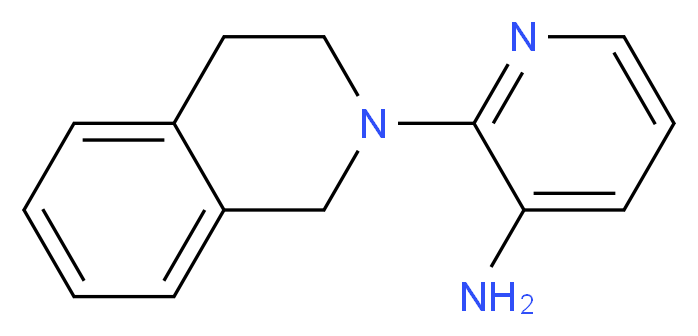 2-[3,4-Dihydro-2(1H)-isoquinolinyl]-3-pyridinamine_分子结构_CAS_)