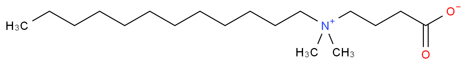 4-(dodecyldimethylazaniumyl)butanoate_分子结构_CAS_15163-30-1