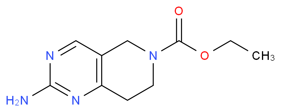 ethyl 2-amino-5H,6H,7H,8H-pyrido[4,3-d]pyrimidine-6-carboxylate_分子结构_CAS_)