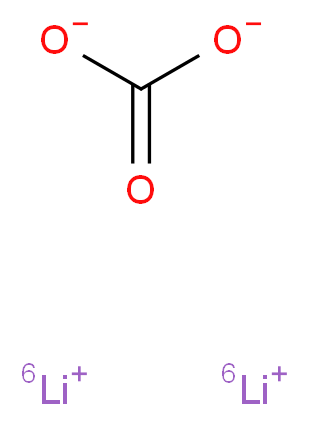 碳酸锂-6Li_分子结构_CAS_25890-20-4)