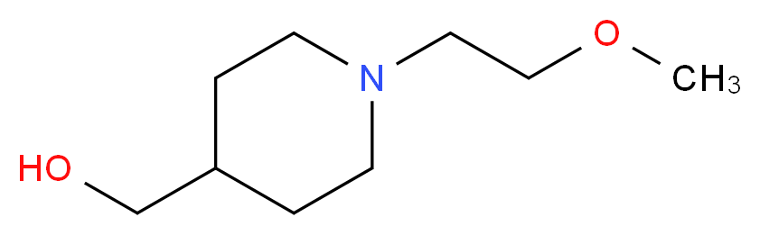 [1-(2-methoxyethyl)piperidin-4-yl]methanol_分子结构_CAS_915919-97-0