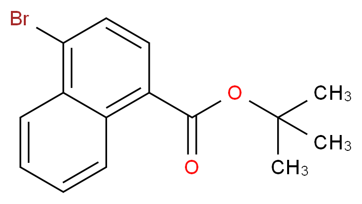 tert-butyl 4-bromonaphthalene-1-carboxylate_分子结构_CAS_929000-22-6
