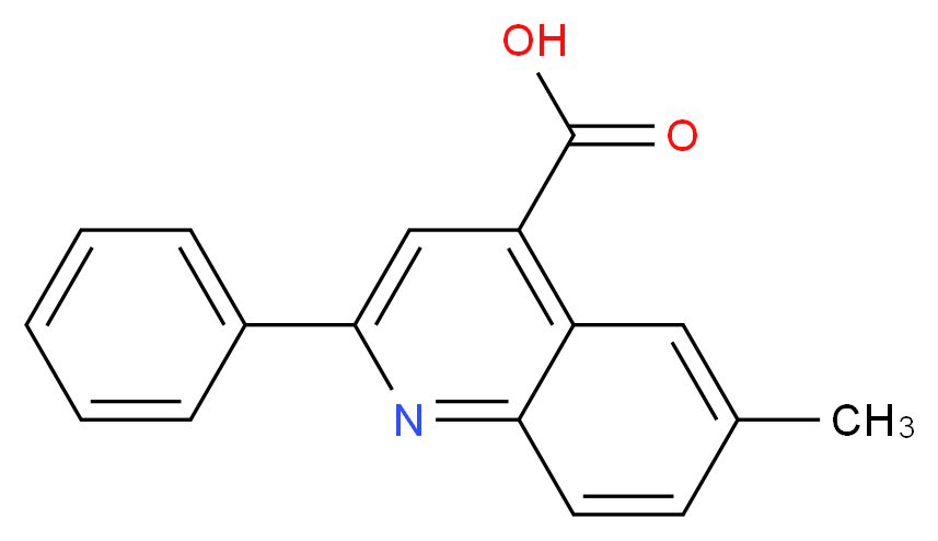 6-methyl-2-phenylquinoline-4-carboxylic acid_分子结构_CAS_60538-98-9