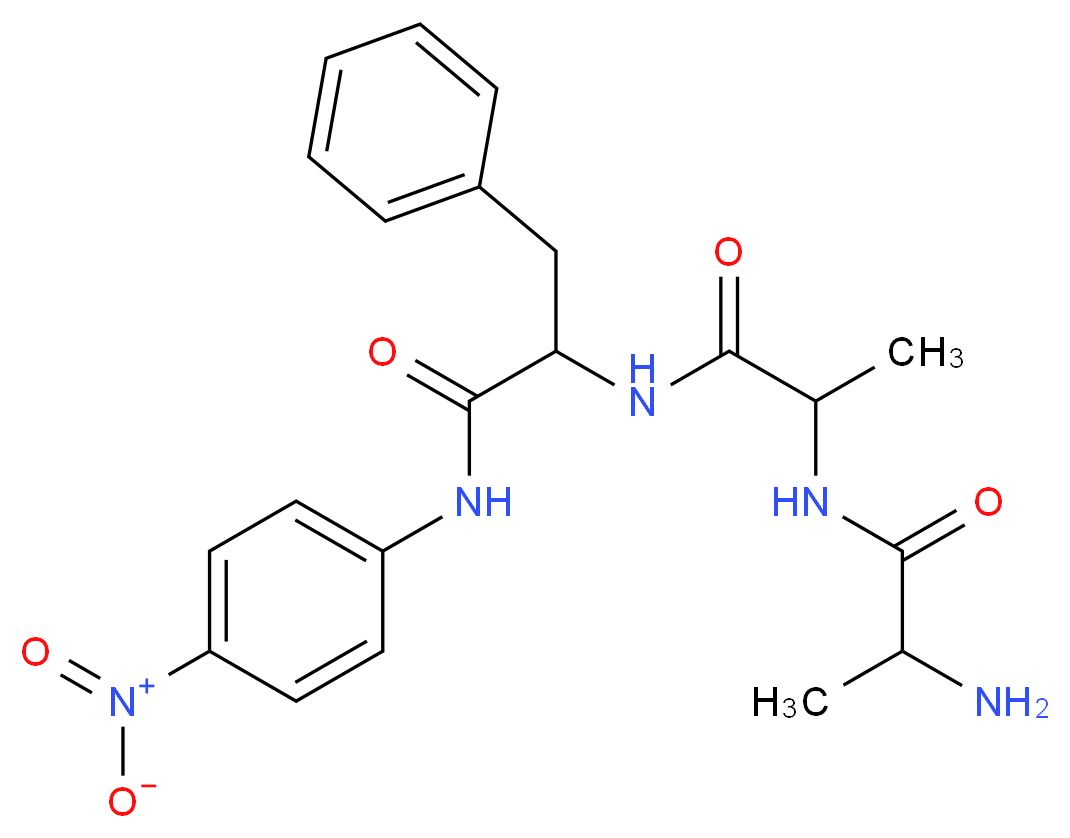 2-[2-(2-aminopropanamido)propanamido]-N-(4-nitrophenyl)-3-phenylpropanamide_分子结构_CAS_61043-41-2