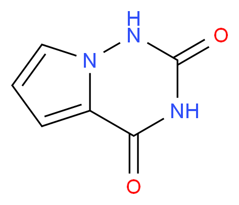 Pyrrolo[2,1-f][1,2,4]triazine-2,4(1H,3H)-dione_分子结构_CAS_918538-04-2)