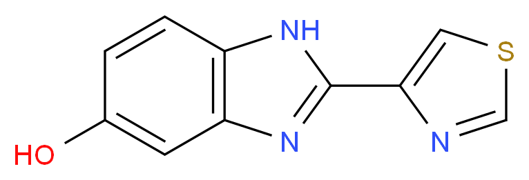 2-(1,3-thiazol-4-yl)-1H-1,3-benzodiazol-5-ol_分子结构_CAS_948-71-0