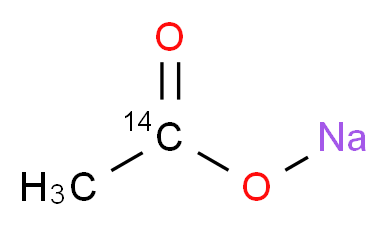 sodium (1-<sup>1</sup><sup>4</sup>C)acetate_分子结构_CAS_993-04-4