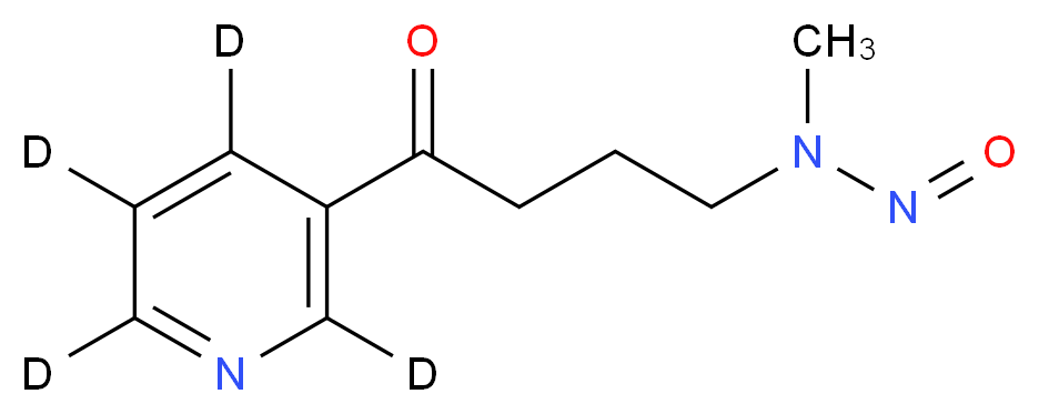 4-(Methylnitrosamino)-1-(3-pyridyl-d4)-1-butanone _分子结构_CAS_764661-24-7)