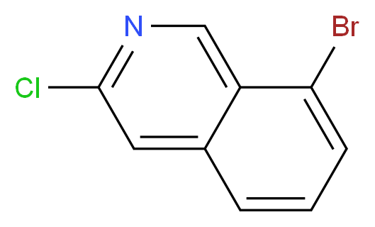 8-bromo-3-chloroisoquinoline_分子结构_CAS_1029720-63-5