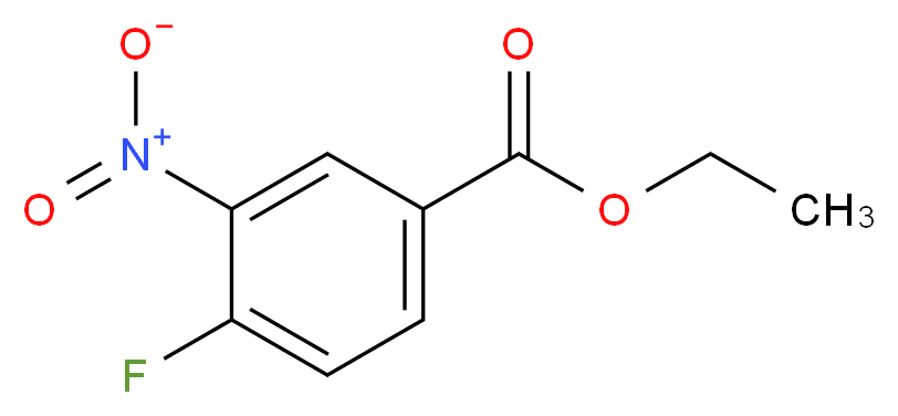 ethyl 4-fluoro-3-nitrobenzoate_分子结构_CAS_367-80-6