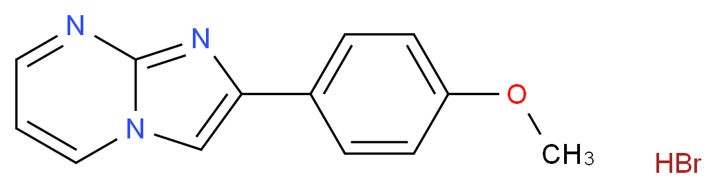 2-(4-Methoxyphenyl)imidazo[1,2-a]pyrimidine hydrobromide_分子结构_CAS_31555-36-9)