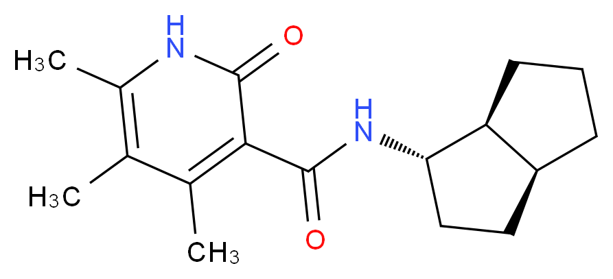4,5,6-trimethyl-N-[(1S*,3aS*,6aS*)-octahydropentalen-1-yl]-2-oxo-1,2-dihydropyridine-3-carboxamide_分子结构_CAS_)