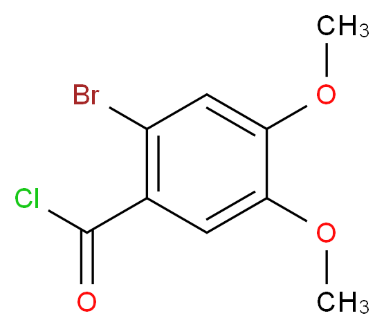 2-bromo-4,5-dimethoxybenzoyl chloride_分子结构_CAS_55171-61-4