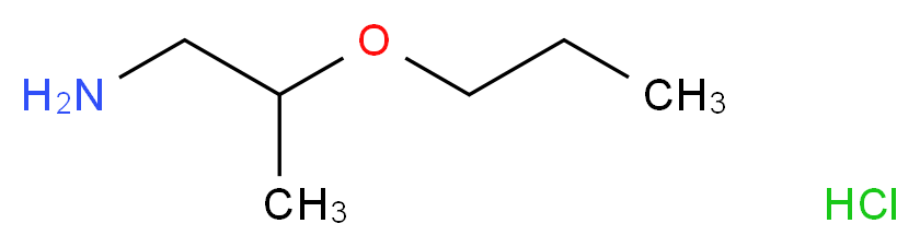 2-propoxypropan-1-amine hydrochloride_分子结构_CAS_883533-22-0