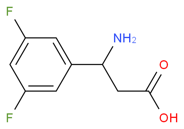3-Amino-3-(3,5-difluorophenyl)propanoic acid_分子结构_CAS_682804-73-5)