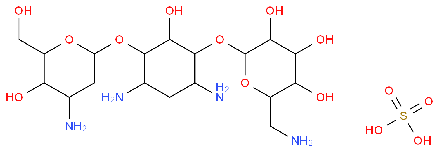 KANAMYCIN MONOSULFATE, USP_分子结构_CAS_25389-94-0)