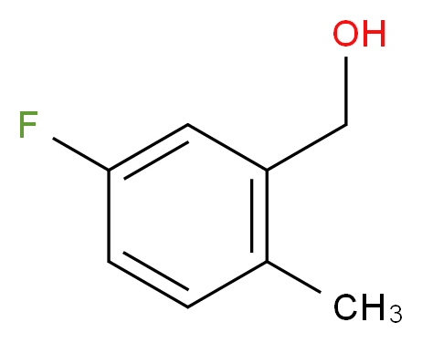 (5-fluoro-2-methylphenyl)methanol_分子结构_CAS_22062-54-0