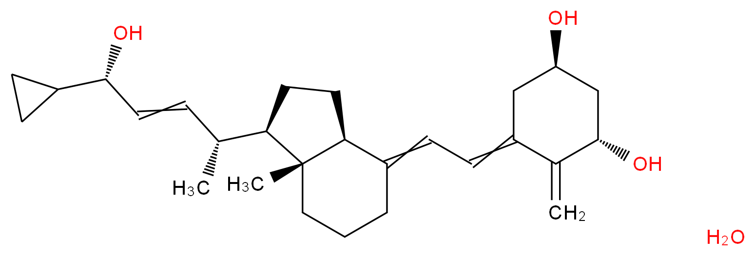 Calcipotriol hydrate_分子结构_CAS_112965-21-6(anhydrous))